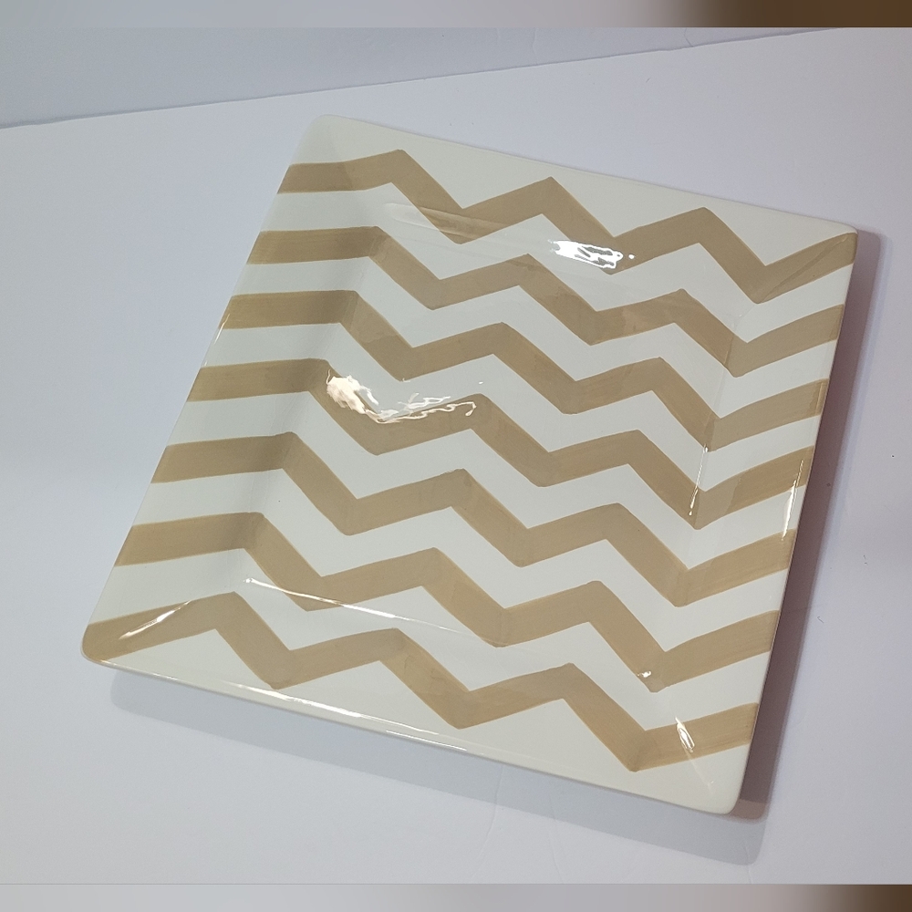 Coton Colors Tan Square Plate